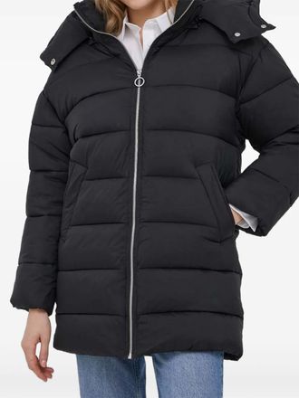 Benetton Cappotto con cappuccio - Nero