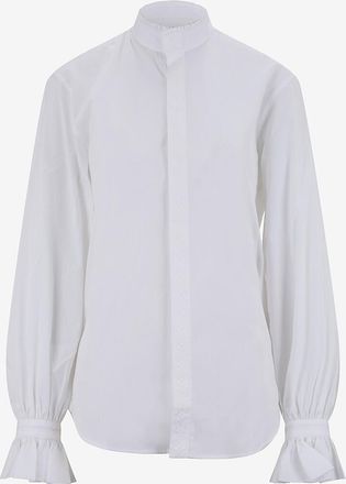 Bourrienne Paris X Stehkragenhemd aus bestickter Popeline Boudoir