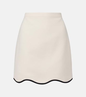 Valentino Minigonna in Crepe Couture