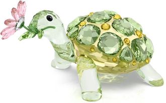 Swarovski Idyllia Tortoise and Daisy Figurine