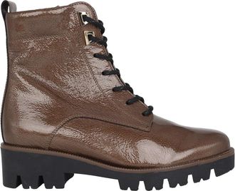 Gabor Enkellaars met veters - Dames - Veterlaarzen - Bruin - 36 EU - Leer - Schoenen