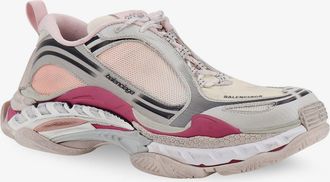 Balenciaga Womens Sneakers Triple S.2 Pink Mesh-Nylon Polyurethane-Rubber Trainers Polyurethane/rubber