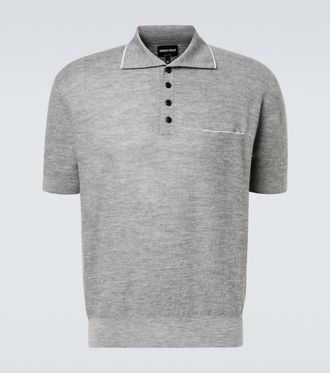 Giorgio Armani Cashmere and silk polo shirt