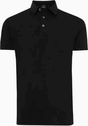 Genti 3 Knopen Zwart Polo - Heren - Polos - Zwart - S - Tops