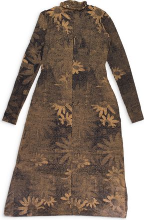 Maison Margiela PRINTED TURTLE NECK LONG DRESS