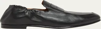Givenchy Mens Leather Elasticized Loafers