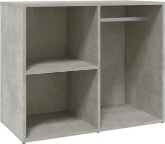 vidaXL Vidaxl - Mueble Vestidor Madera Contrachapada Gris Hormig&oacute;n 80x40x65 Cm
