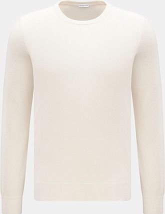 Braun Hamburg Men - Cashmere Rundhalspullover creme