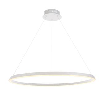 Loops Ceiling Pendant Light - Matt White & White Silicone - 45W LED - Bulb Included