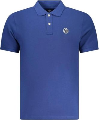 North Sails Blu Katoenen Polo - Heren - Polos - Blauw - S - Katoen - Tops