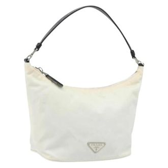 Prada Pre-owned Vintage Handtas - Dames - Vintage Schoudertas - Wit - ONE Size - Leer - Vintage