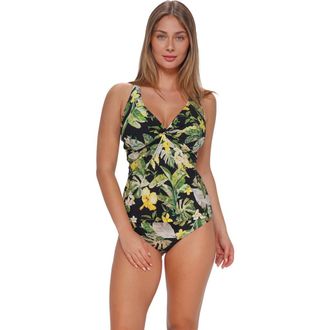 Sunsets Forever Tankini Swimsuit Top - D Cup in Night Bloom at Nordstrom, Size 36