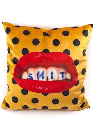 Seletti Shit cushion (50cm x 50cm) - unisex - Feather/Polyester - One Size - Yellow