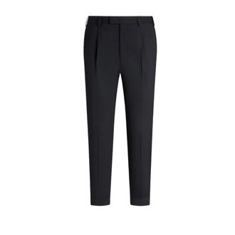 Pantaloni Torino Stretch Wool Tailored Trousers - male - PT Torino - Suit Trousers - Blue - XL - Trousers