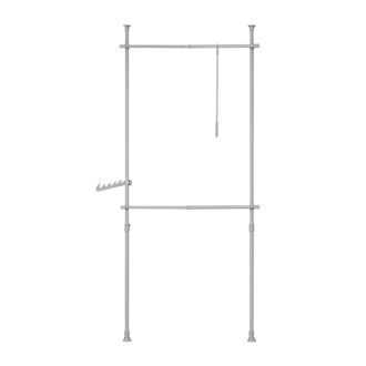 SoBuy Perchero de ropa telesc&oacute;pico altura ajustable gris