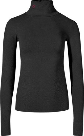 Perfect Moment Zwarte Thermische Coltop - Dames - Coltruien - Zwart - M - Nylon - Truien & Vesten