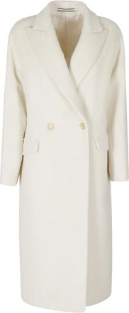 Tagliatore Linden Cappotto Lungo Doppiopetto - - Coats - Donna - Bianco - 2XS