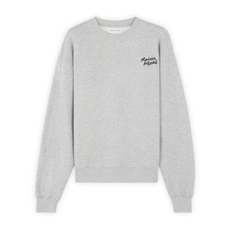 Maison Kitsuné Heren, Sweatshirts & Hoodies, Grijs, Maat: S Katoen