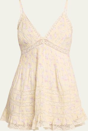 LoveShackFancy Alonna Floral Mini Dress