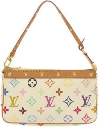 Louis Vuitton Tweedehands Canvas Louis Vuitton tassen - Dames - Vintage Mini Tas - Veelkleurig - ONE Size - Vintage