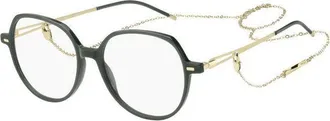 HUGO BOSS BOSS 1391 01ED 00 Green/Gold with Gold Chain 53mm