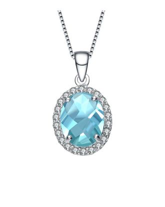 Genevive Silver Cz Pendant