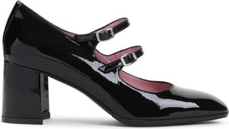 Carel Alice Mary Jane Black Patent Leather Pumps