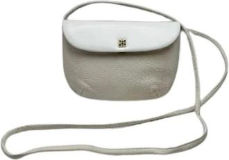 Givenchy Pre-owned Leren Schoudertas - Dames - Vintage Schoudertas - Wit - ONE Size - Leer - Vintage
