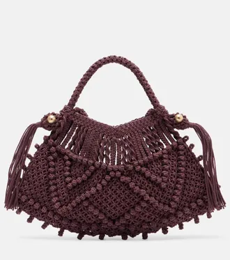 Alemais Al&eacute;mais Borsa Small in macram&egrave;