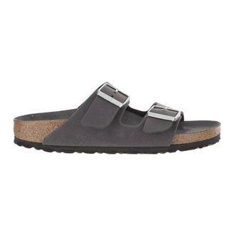 Birkenstock Dames, Schoenen, Grijs, Maat: 38 EU Leer