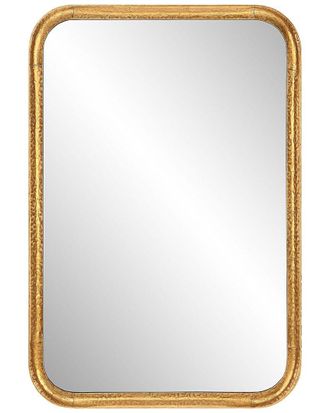 Hewson Lightly Antiqued Gold Leaf With Glaze Mirror