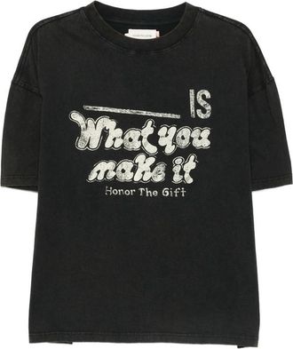 Honor The Gift What You Make It Crew-neck Graphic T-shirt