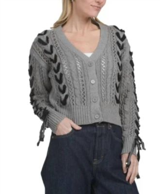 Free People Lacey Cardigan In Grey