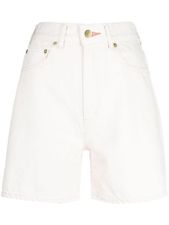 Tu Es Mon TR&Eacute;SOR Denim shorts - Wit