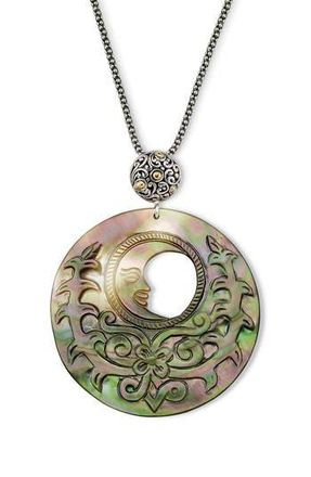 Samuel B. Moon Pendant Necklace in Grey at Nordstrom Rack