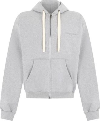 Maison Margiela Sweatjack - Heren - Vesten met rits - Grijs - M - Katoen - Hoodies & sweatvesten