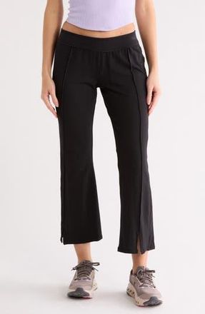 Free People FP Movement Tryouts Crop Flare Leg Pants in Black at Nordstrom Rack, Size X-Small