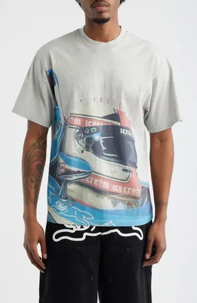 Icecream Sponsor Graphic T-Shirt in Heather Grey at Nordstrom, Size Xx-Large