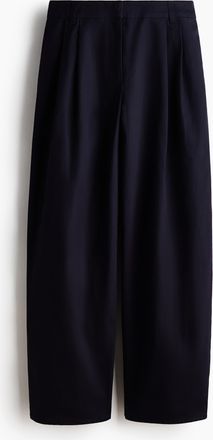H&M Elegante Baumwollhose - Blue