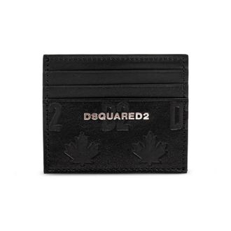 Dsquared2 Accessoires, Heren, Zwart, ONE Size, Katoen, Rebels Card Holder
