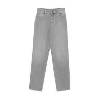 Emporio Armani Straight Jeans, female, Gray, Size: W31 Straight Denim Jeans