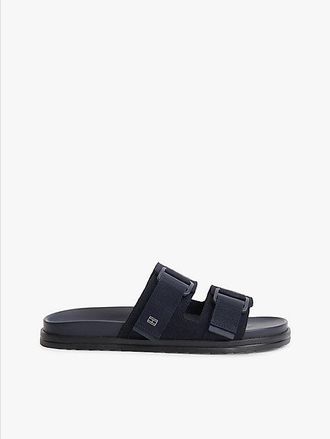 Tommy Hilfiger Webbing Strap Buckle Suede Sandals
