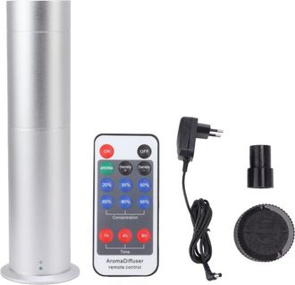 OEM M&aacute;quina De Aromaterapia Inteligente De 120 Ml, 100-240 V, Con Control Remoto, Cil&iacute;ndrica, Para Uso Dom&eacute;stico Y Hotelero, Color Plata, Enchufe Europeo