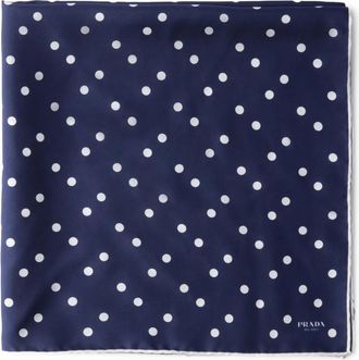 Prada Foulard a pois - Blu