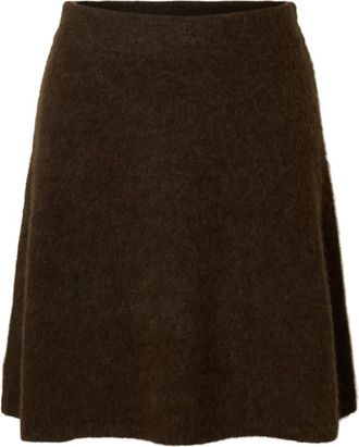 Selected Dames, Rokken, Bruin, Maat: XS Wol