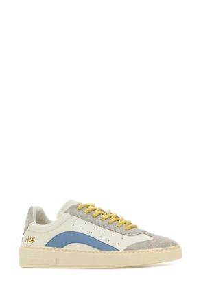 Dsquared2 Leather & Suede Colorblock Sneaker - White