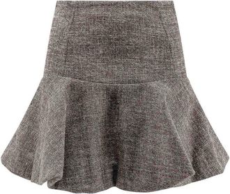 Pinko Gonna Hot Dogs Mini In Flanella Tweed