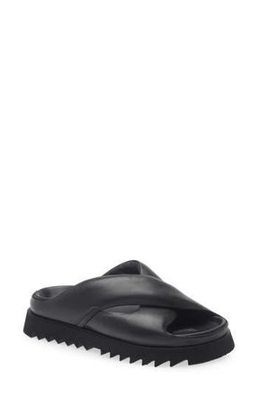 La Canadienne Brittney Slide Sandal in Black at Nordstrom Rack, Size 11