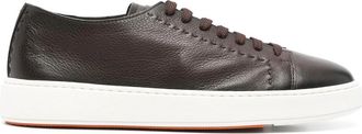 Santoni Leather Sneakers