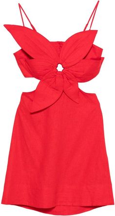 Farm Rio Red Flower Mini Dress
